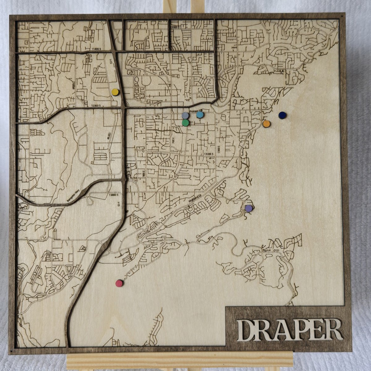 Draper Map Maps - Woodendoodle